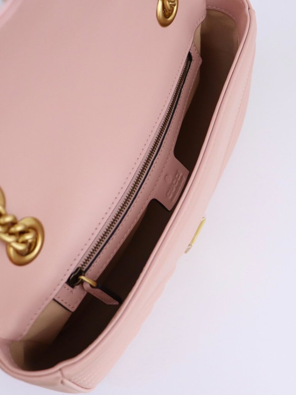 💖👜💗 GUCCI Marmont Matelassé Pink GG Shoulder Bag 💗👜💖 - Picture 8 of 8